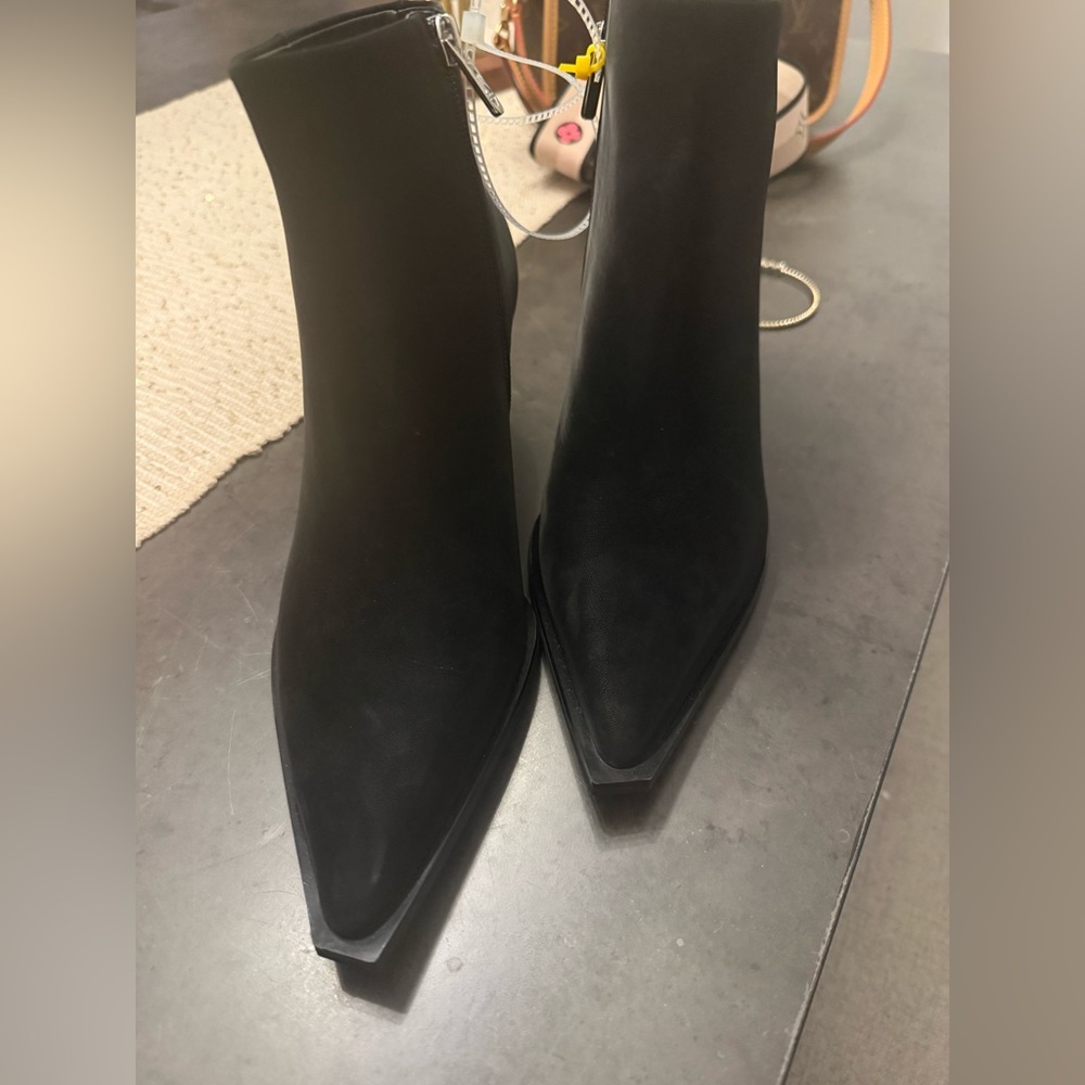 ANTONIO MELANI Black Ankle Booties